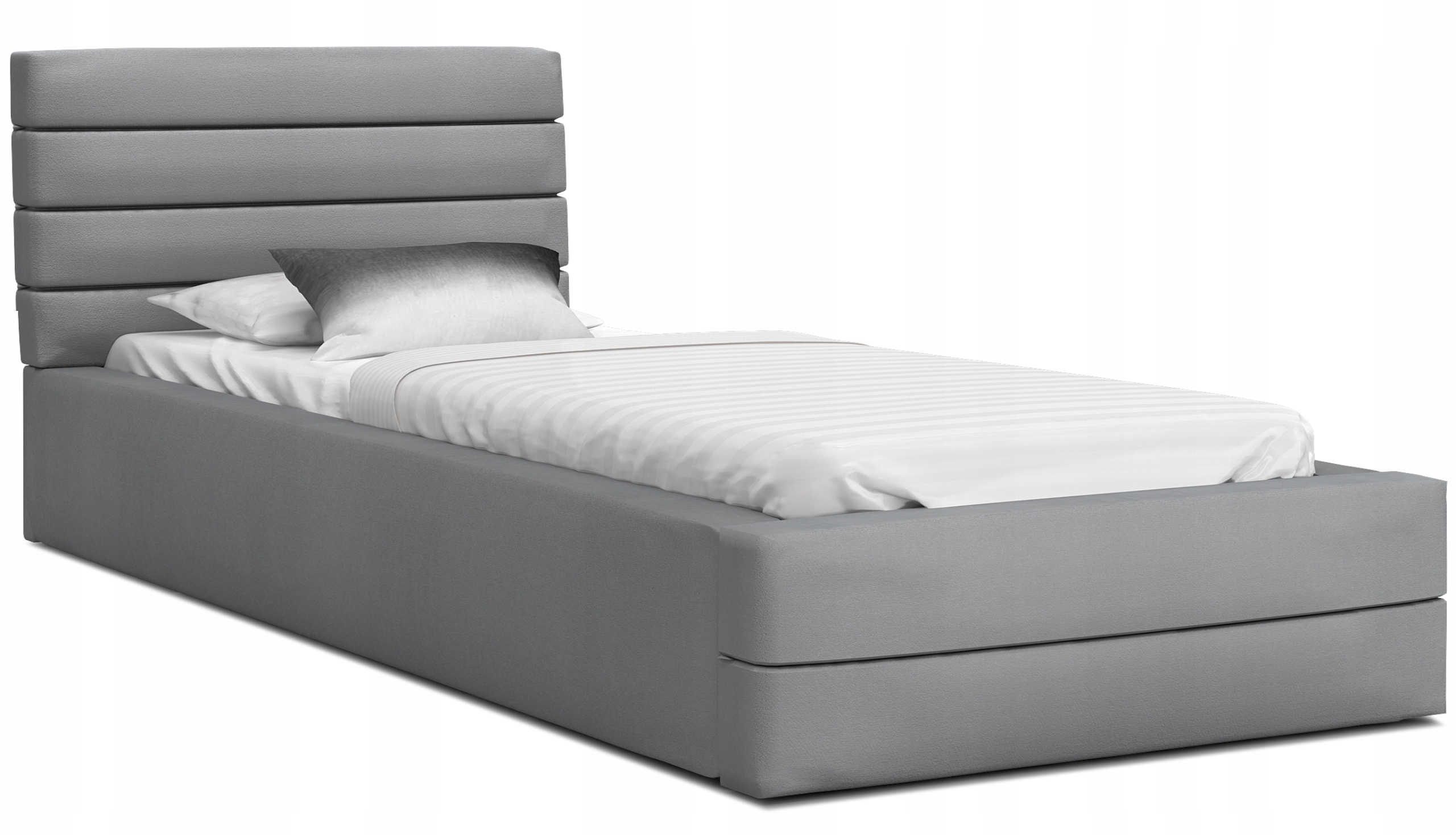 

Łóżko tapicerowane 120x200 pojemnik stelaż Virgin