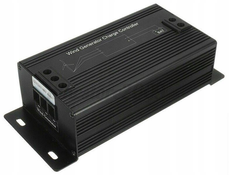 Kontroler ładowania turbiny wiatrowej 12V/24V/48V do turbiny max 800W