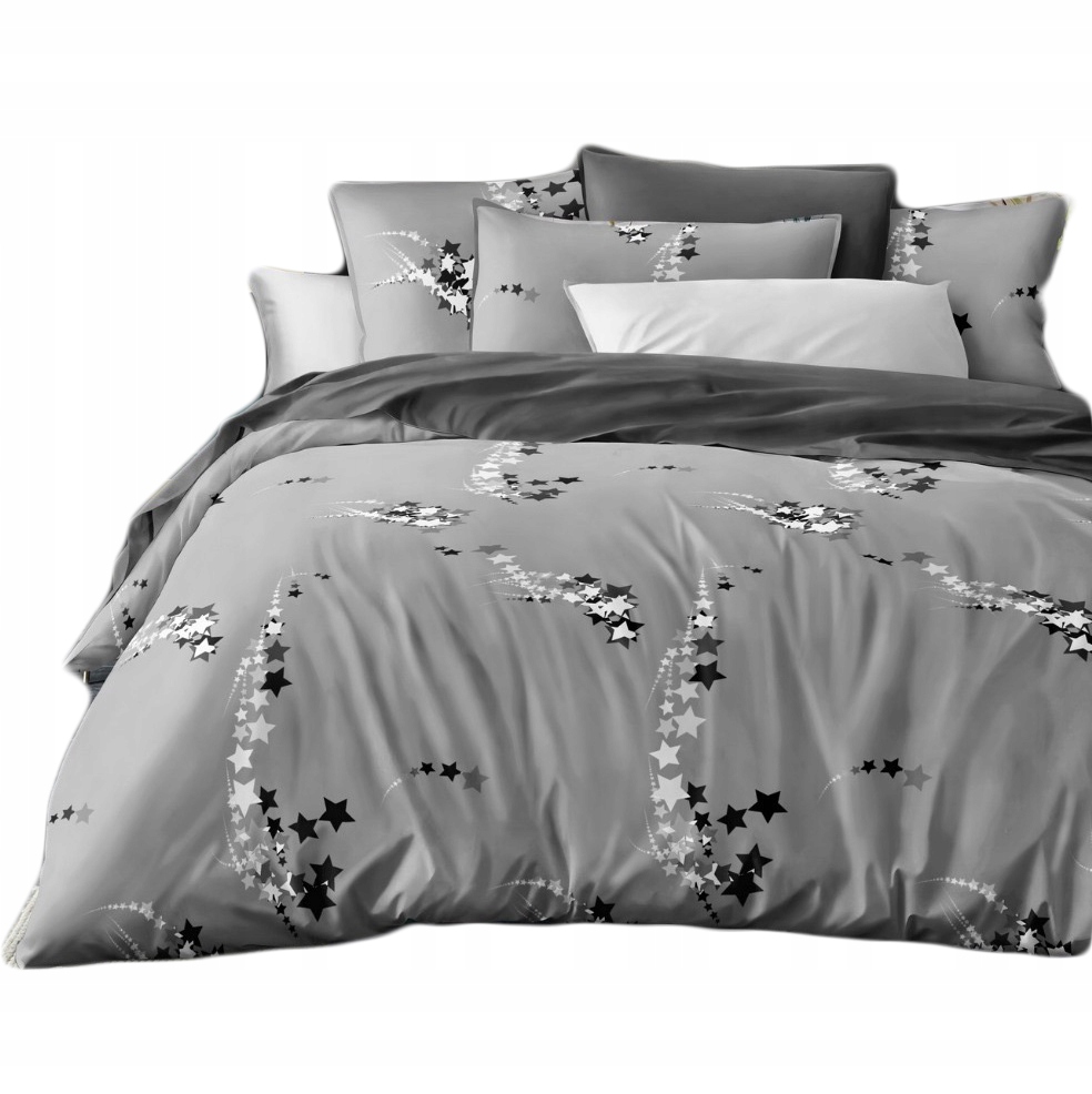 KOMPLET DWUSTRONNA POŚCIEL 160X200 +2 POSZEWKI ZESTAW BAWEŁNA NOWOCZESNA