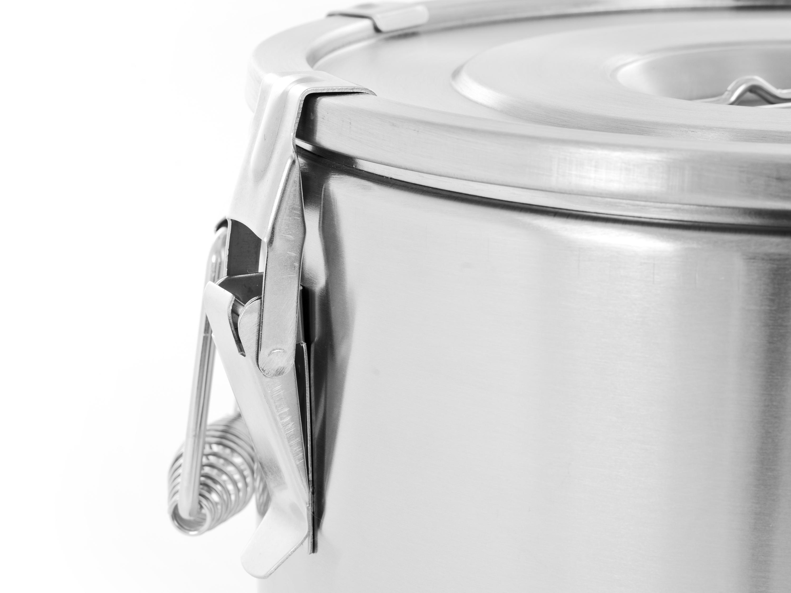 TERMOS GASTRONOMICZNY DO TRANSPORTU ŻYWNOŚCI STAL 25 L Z KRANEM TECHNICA Model Gold Line