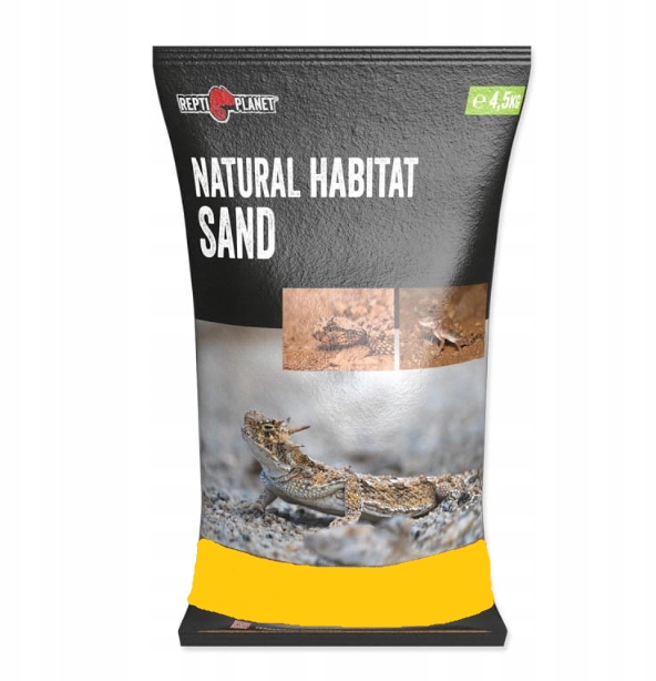 Ż&Oacute;ŁTY PIASEK DO TERRARIUM 4,5 KG REPTI PLANET