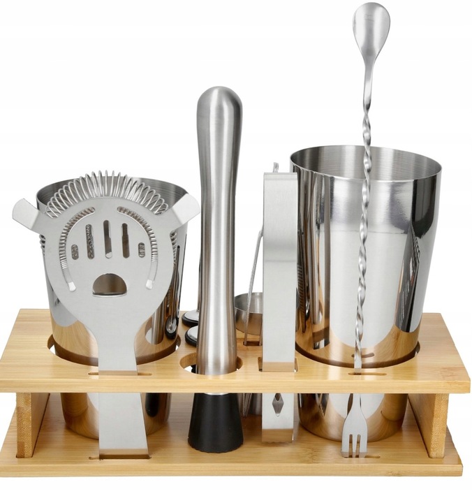 Barmanský Set Na Nápoje Babus Shaker 10 ks Stojan