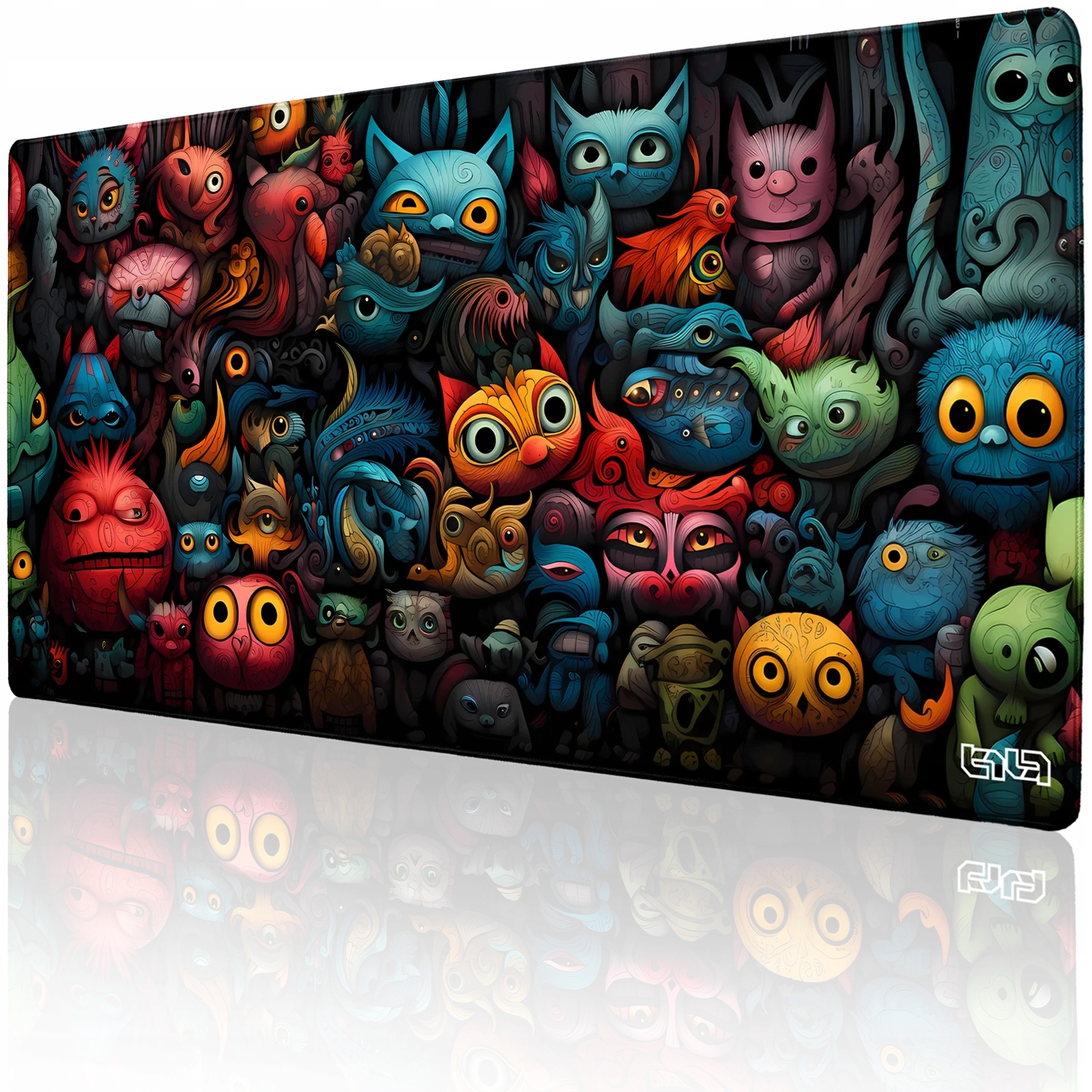 Duża Podkładka Pod Myszkę Widownia Cudacznych Potworów 100x50 Tilt