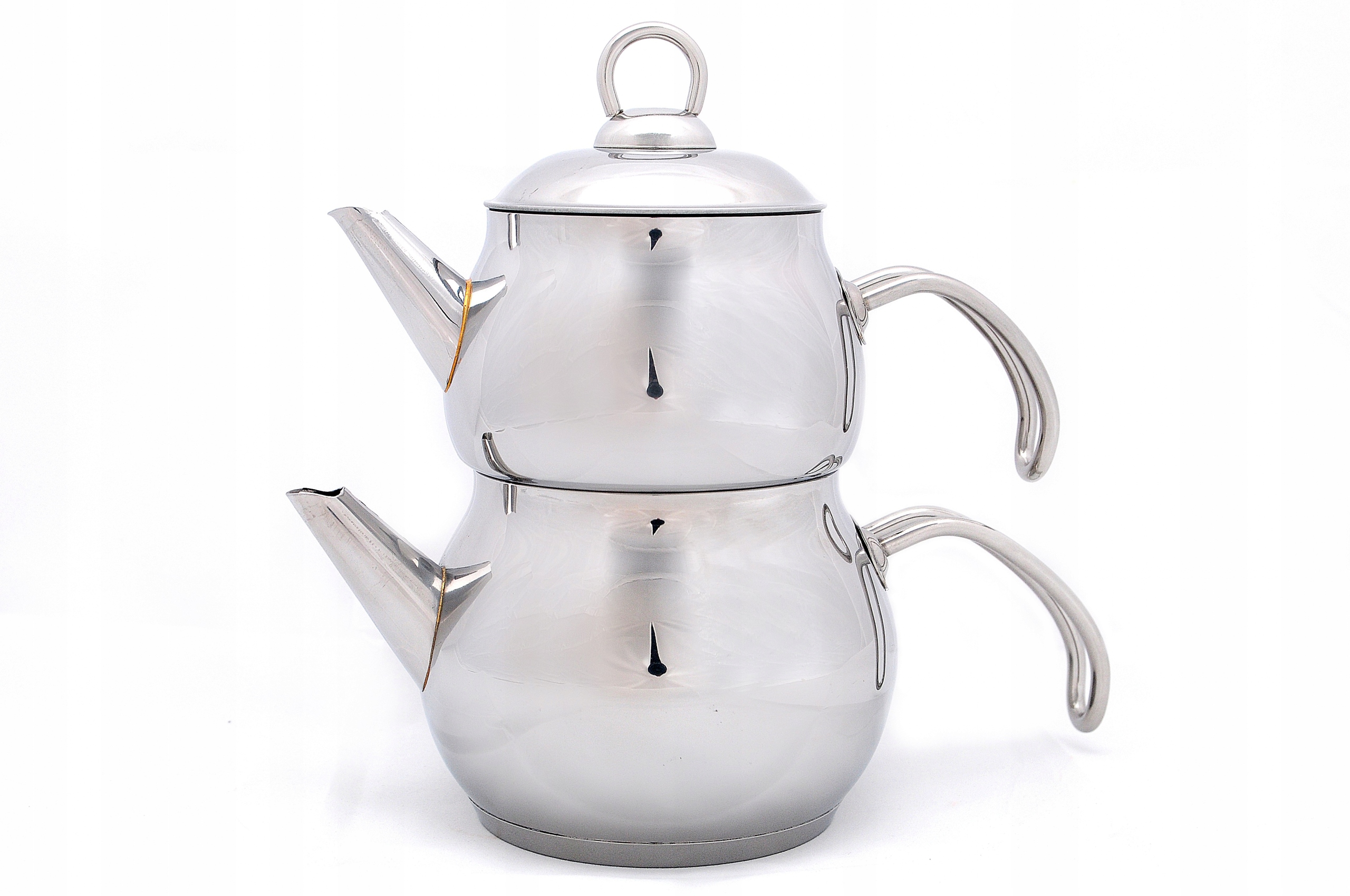 Levně Konvice na čaj kovová mini, dvojitá, turecká