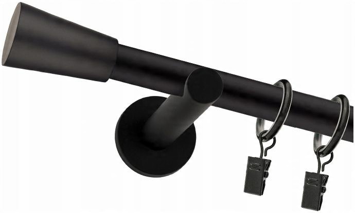 

Karnisz Nowoczesny Czarny Pojedynczy Fi 25mm 280cm
