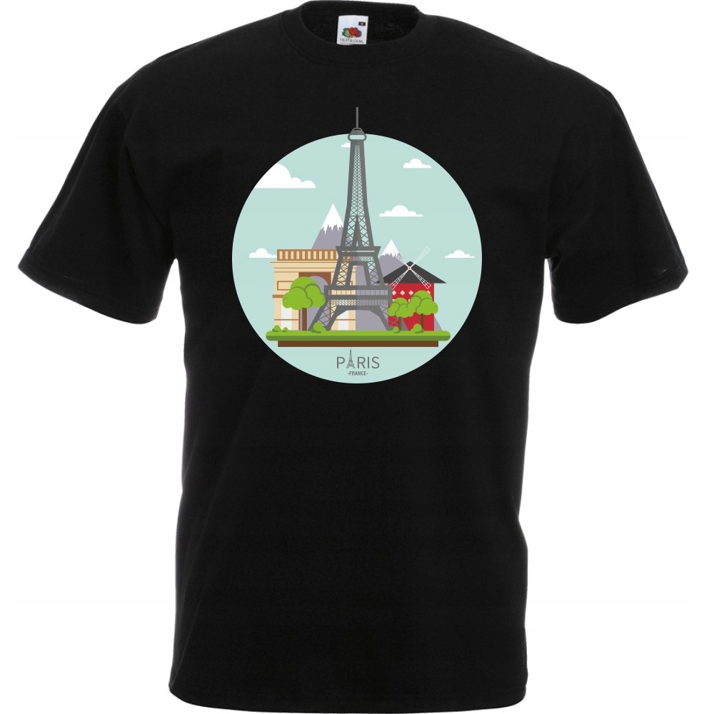 

Koszulka Paris Paryż Francja XXL czarna