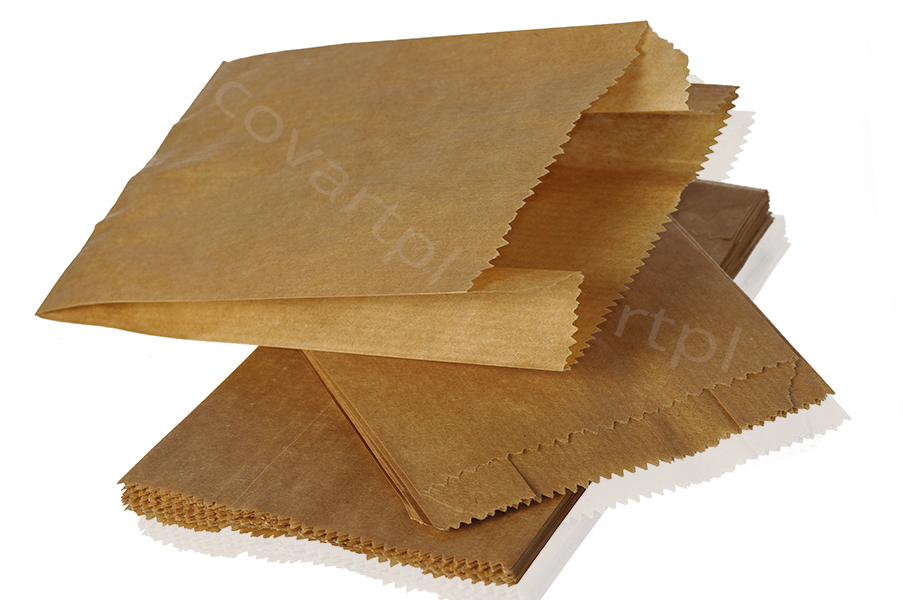 

Torby Torebki Papierowe Fałdowe 250 Szt 35x18x6 S