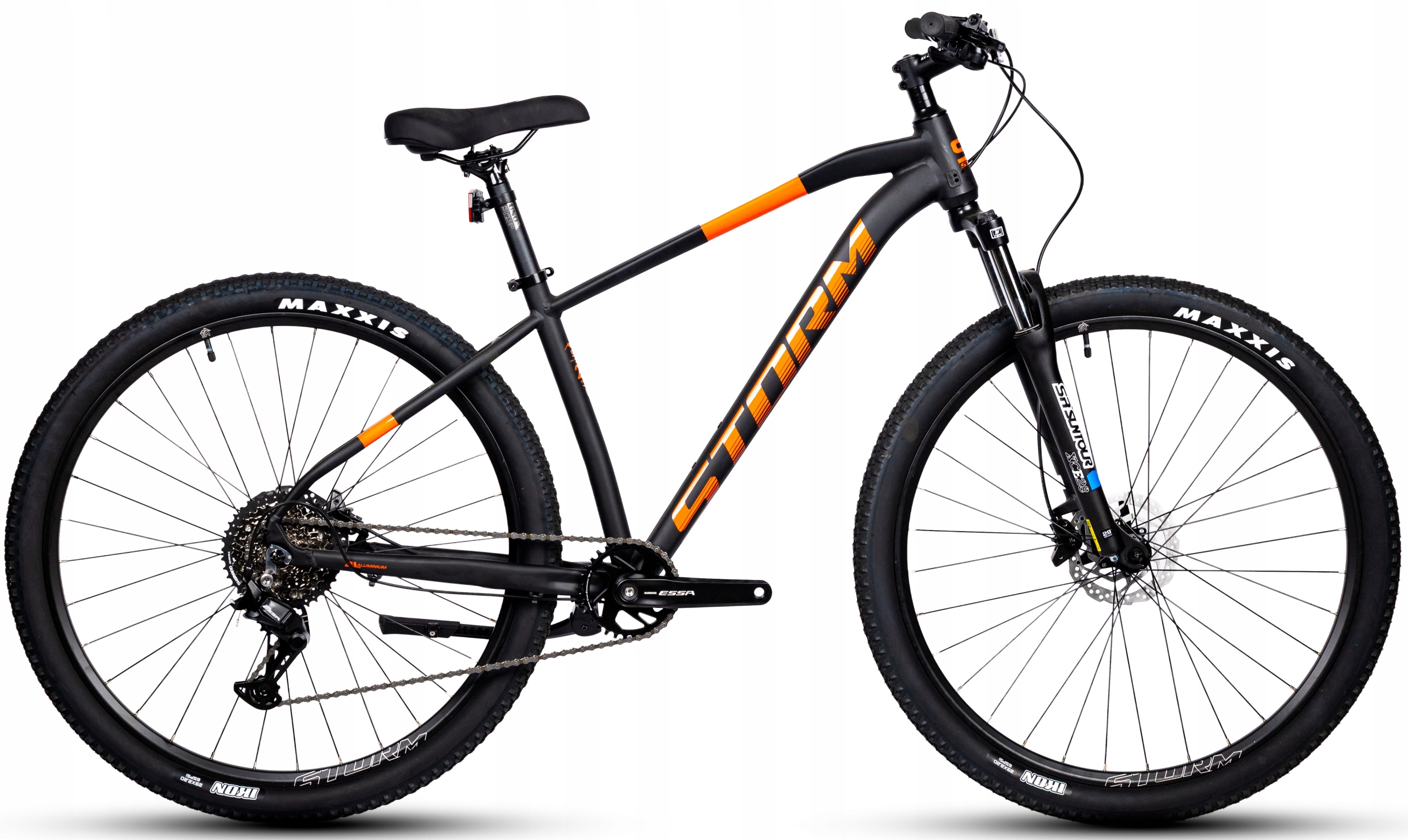 Rower Górski Mtb Storm Shark 4.0 rama 17 29 czarny mat pomarańcz 1x8 2026