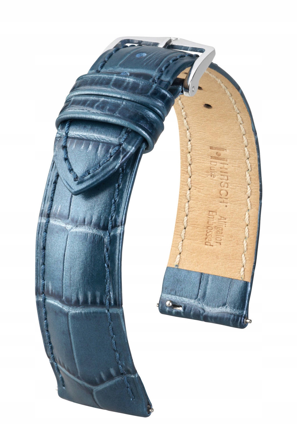 Kožený Řemínek Na Hodinky Hirsch Duke Metallic 18