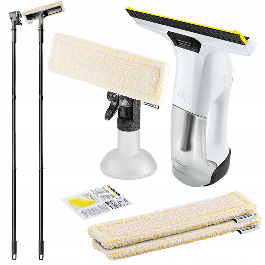MYJKA DO OKIEN Z LANCĄ TELESKOPOWĄ KARCHER WV 6 PLUS + 2 ZAPASOWE PADY
