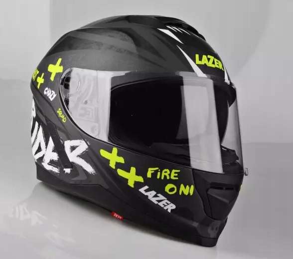 Lazer Rafale EVO Oni Grey/Yell Kask Kolor czarny