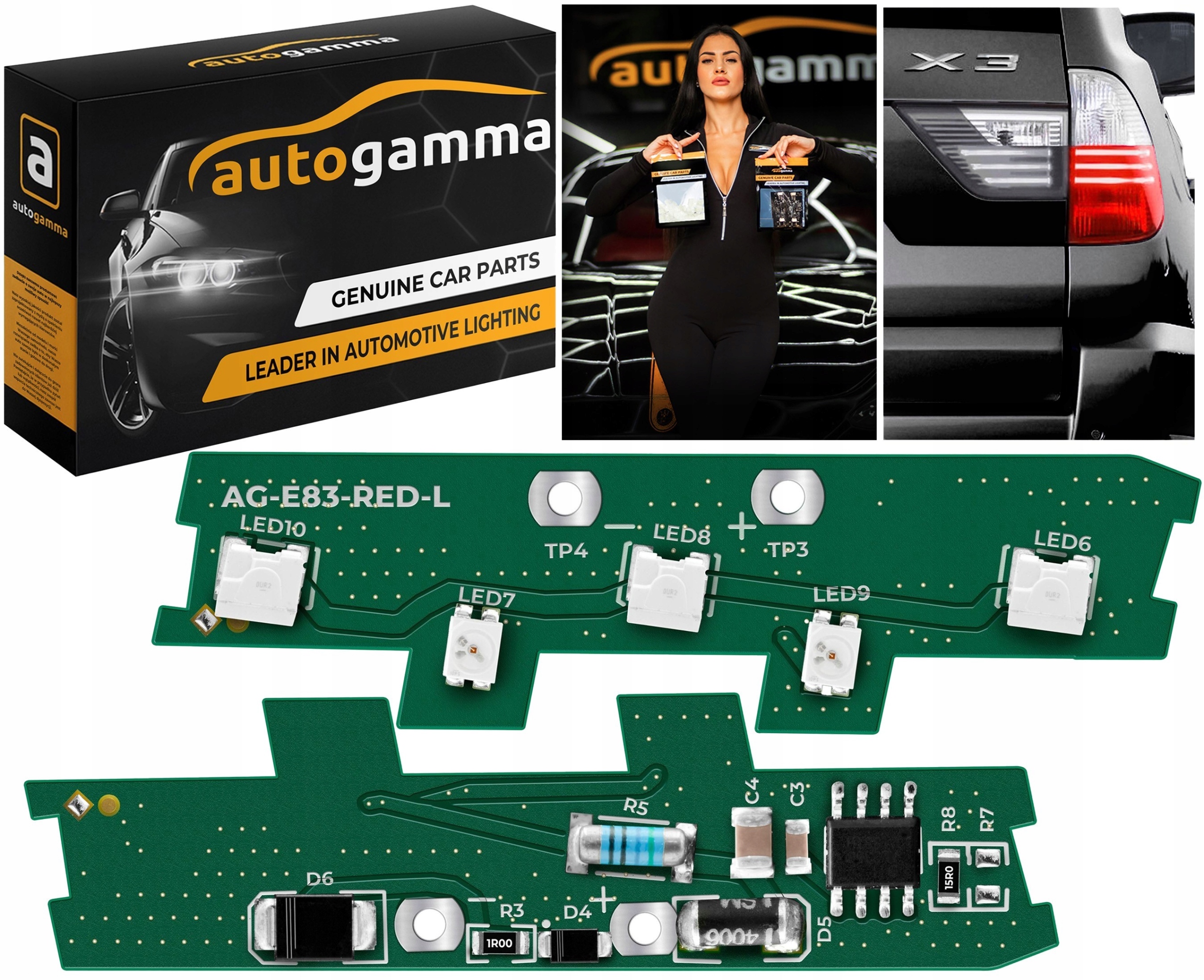 Sterownik płytka Driver LED BMW X3 e83 2007-2010 w błotnik Prawy