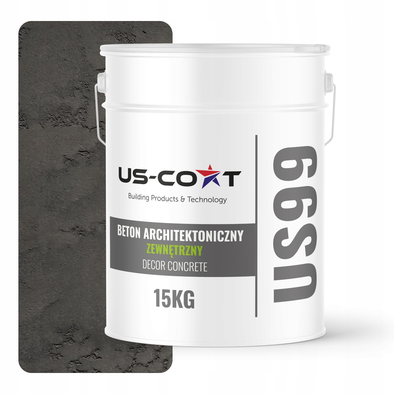 Architektonický Betón Vonkajší Šedý Tmavý F276 10 m2 15 kg Na Stenu