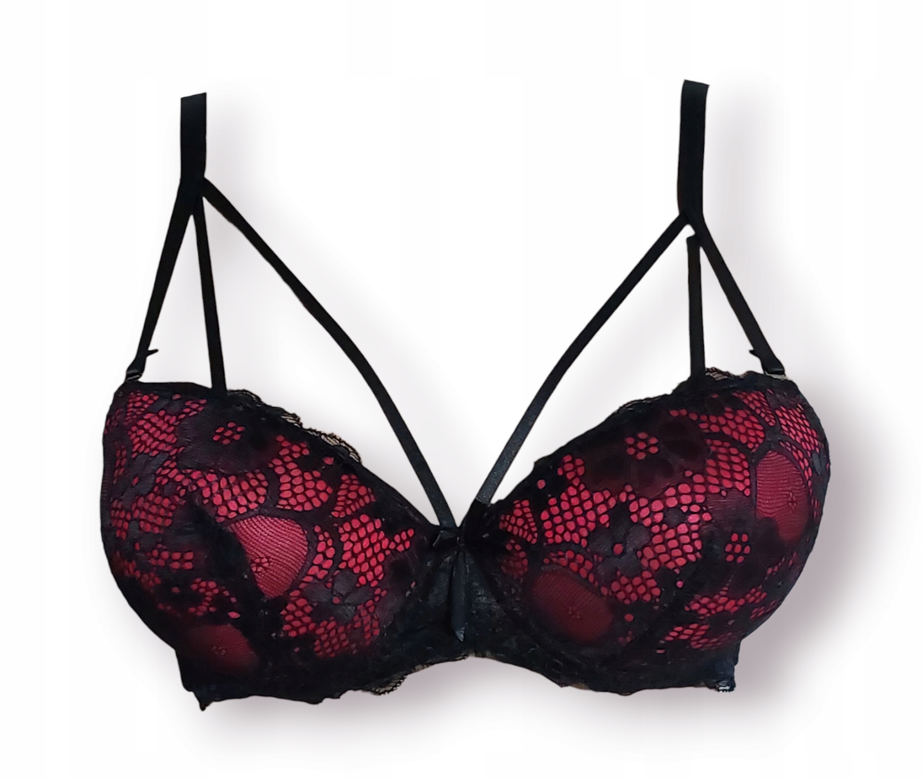 Biustonosz Duży PUSH UP koronka Han STRAPS 75 B 14012309012 Allegro.pl