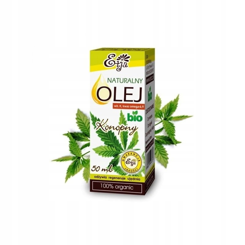 

Naturalny olej konopny Bio 50ml, Etja