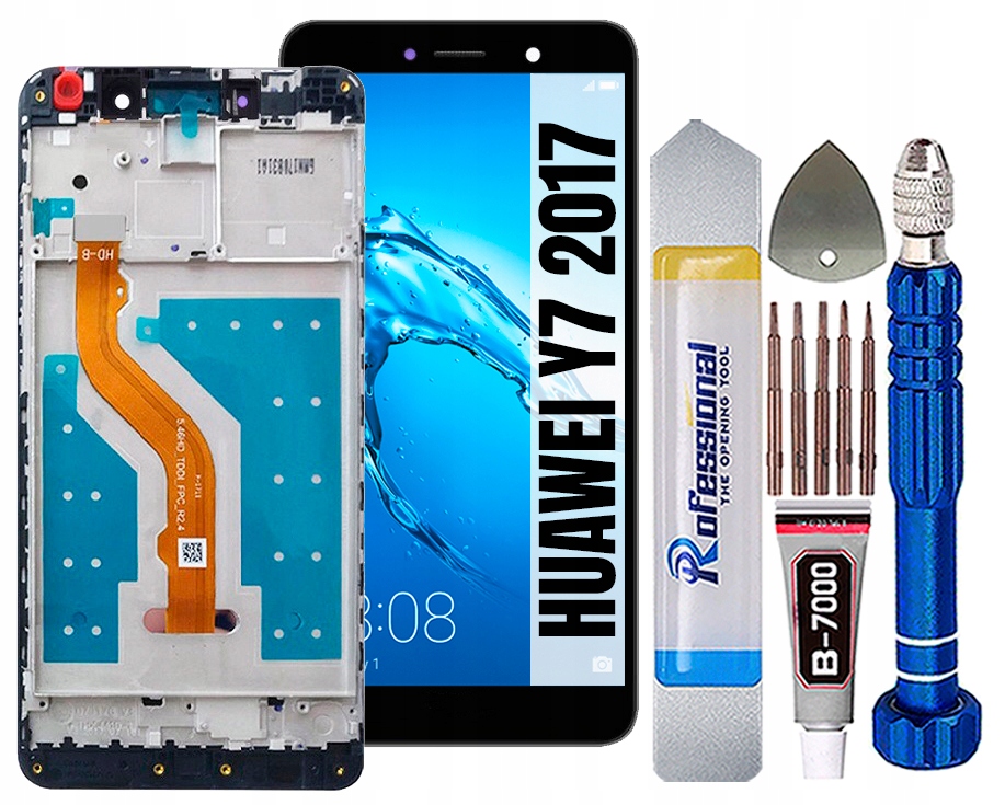 Huawei Y7 2017 LCD displej Displej Rámeček