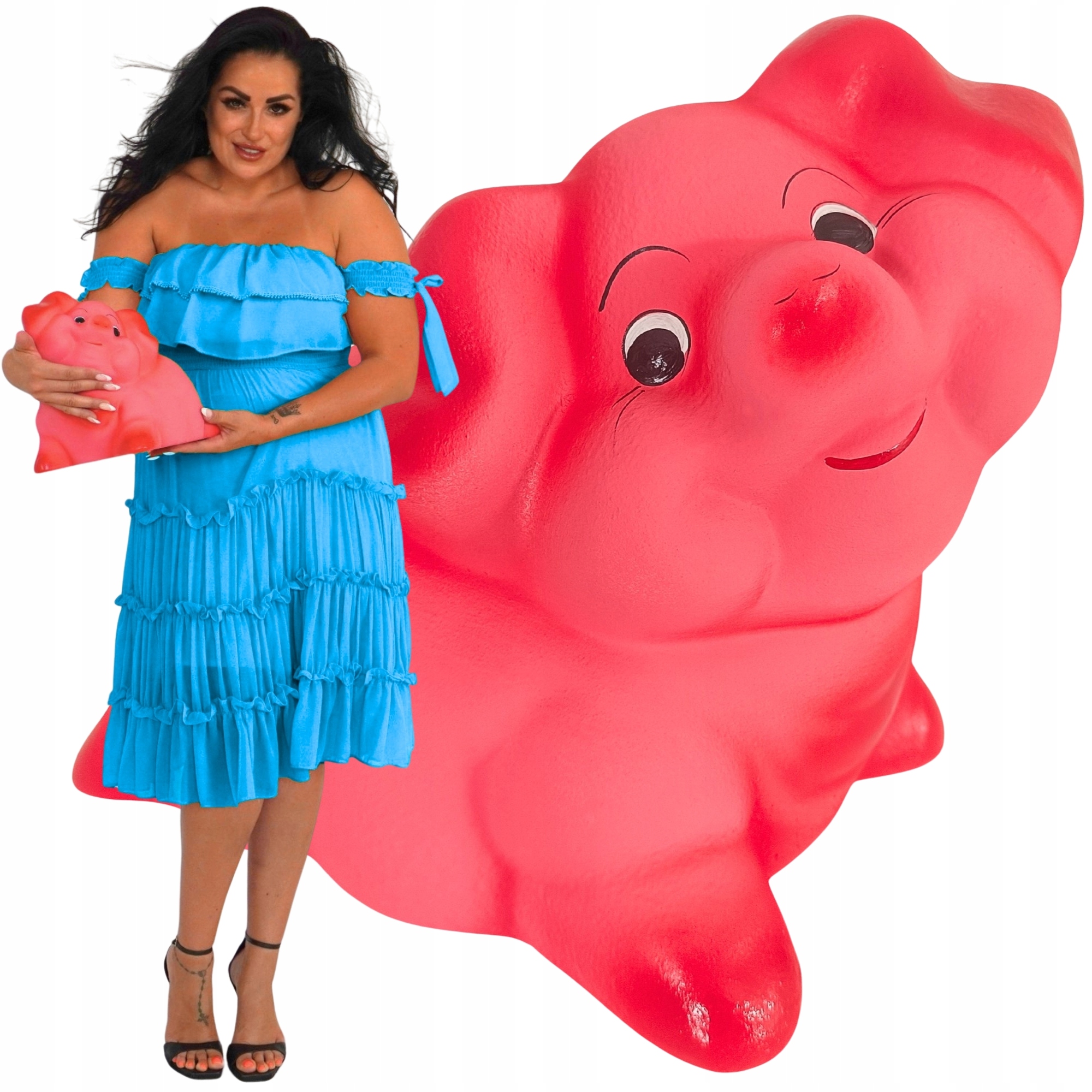 Pokladnička prasátko extra velké keramické k rozbití bez otevření XXL růžová