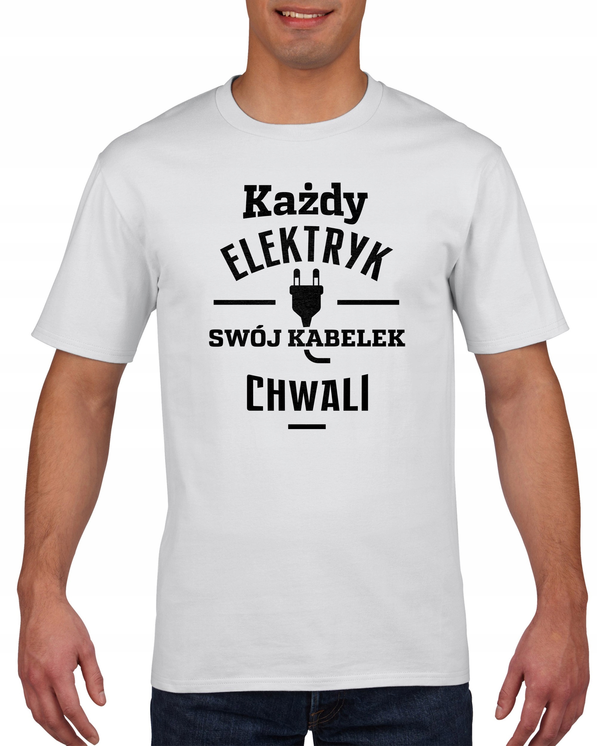 

Koszulka męska Kazdy Elektryk Kabelek Chwali M