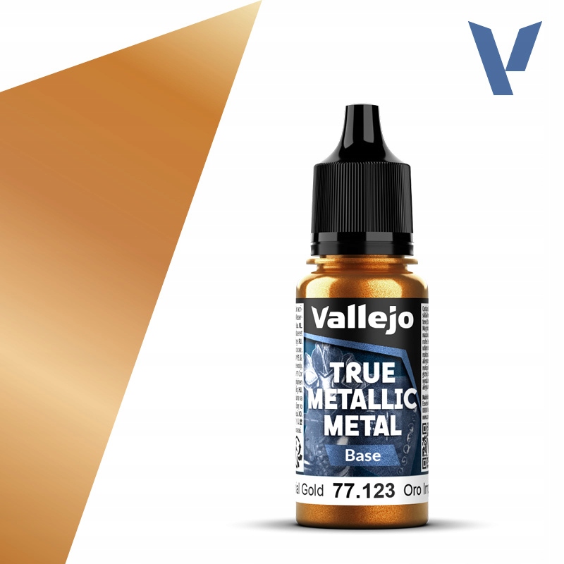 Vallejo 77123 Imperial Gold (Base) – True Metallic Metal 18 ml