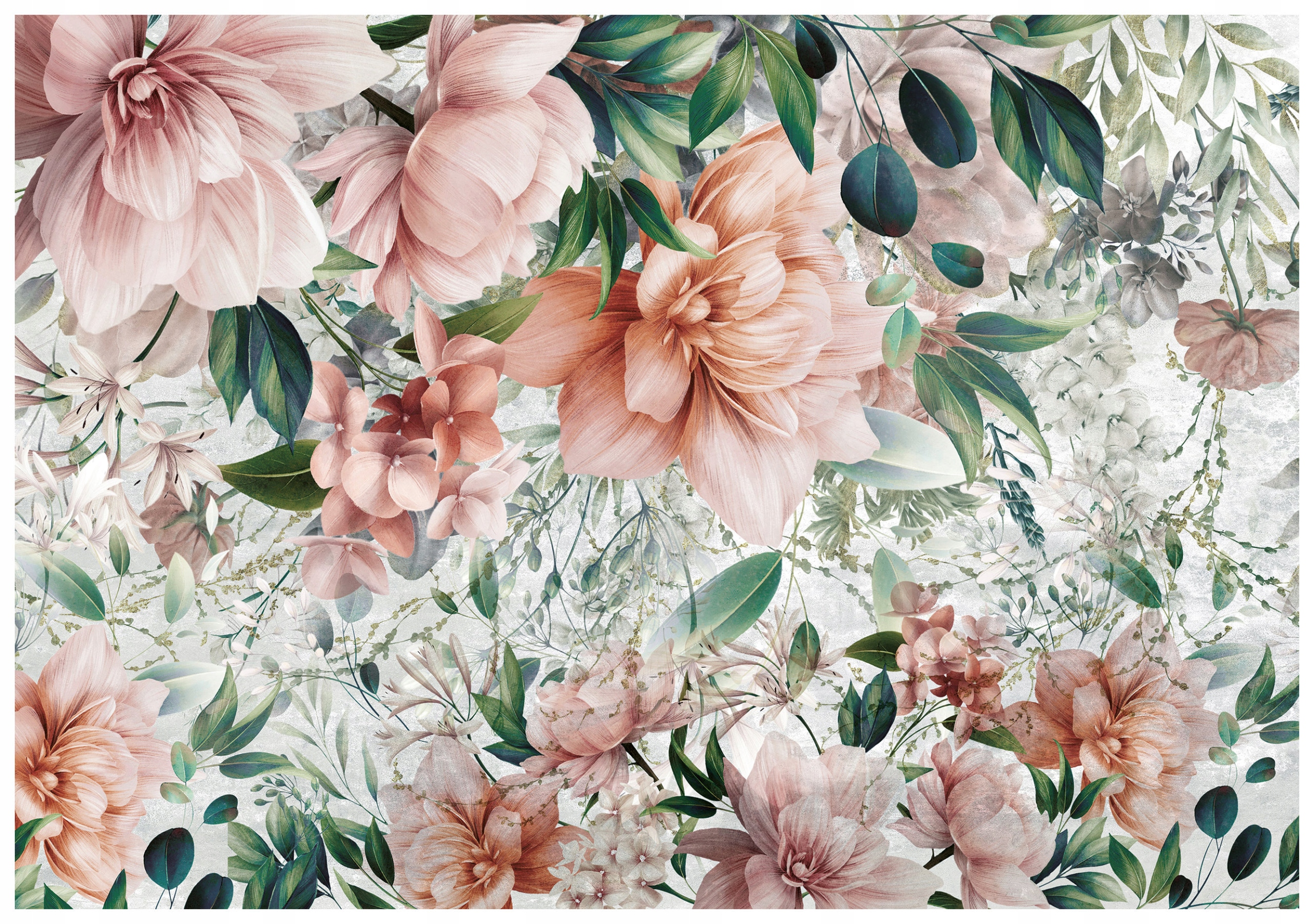 Fototapeta Pivoňky Růže Květiny Pastelové 368x254 vinylová lepidlo