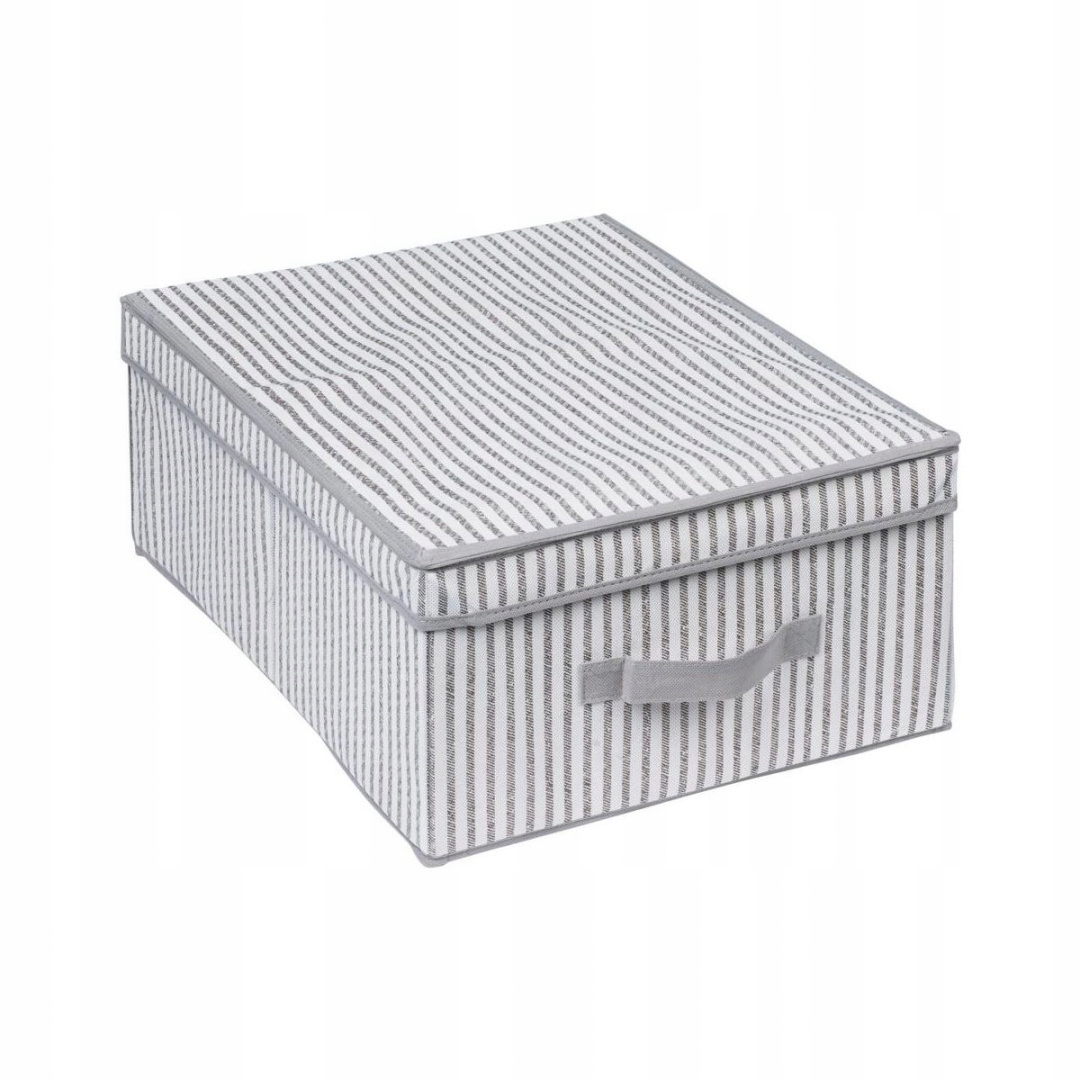 Pudełko pojemnik materiał ozdobny KHAKI pod łóżko