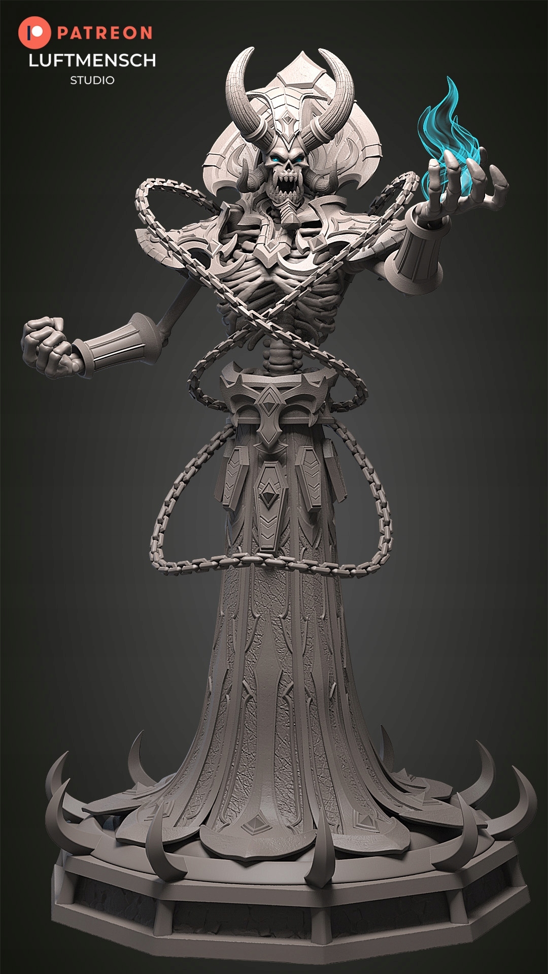 Figurka Kel'thuzad 1:10 World of Warcraft 3D Pryskyřice 3D tisk dárek