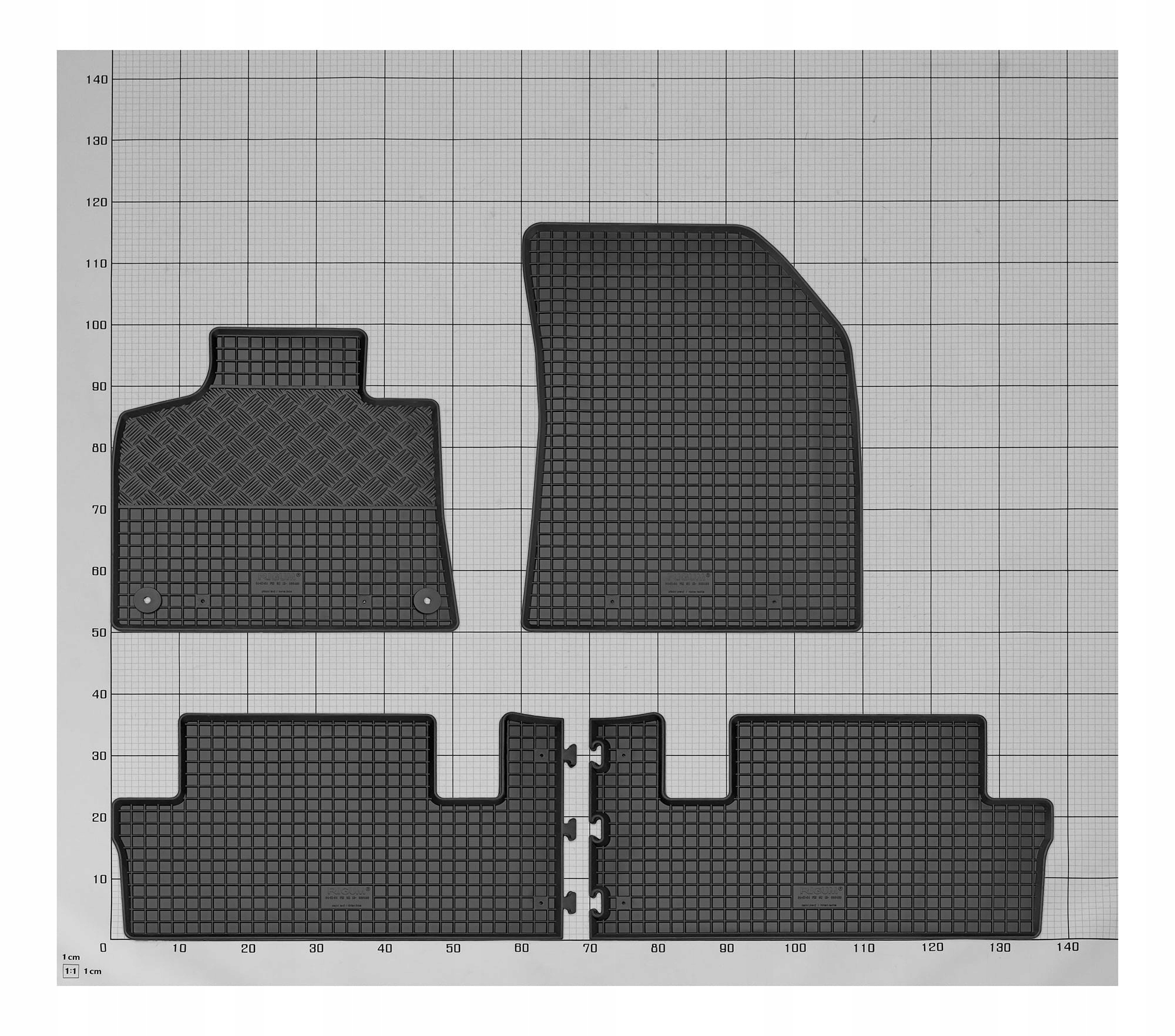 Dywaniki i mata do Citroen C4 Grand Picasso 2013-2018 Waga produktu z opakowaniem jednostkowym 3 kg
