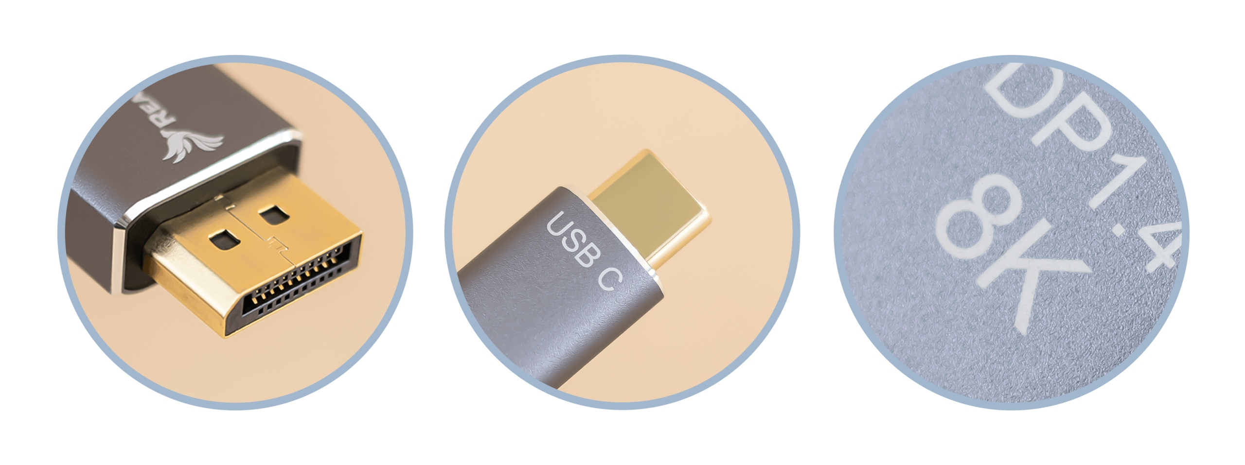 Kabel Adapter USB-C do Displayport DP 8K 4K 144Hz Model RUCD180P