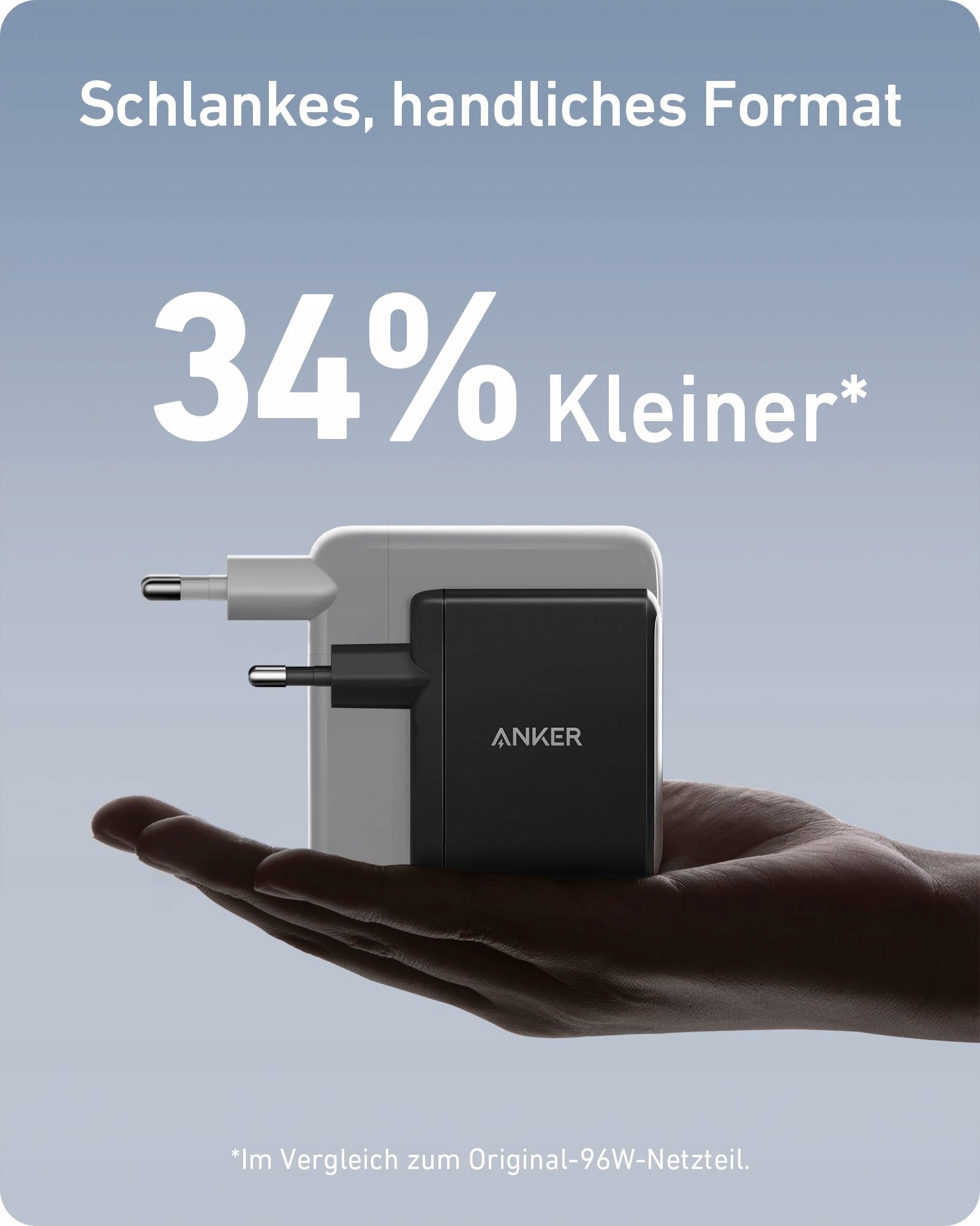 ANKER 100W USB C Ładowarka 3-Portowa Szybkie Ładowanie MacBook iPhone iPad — miniatura 3