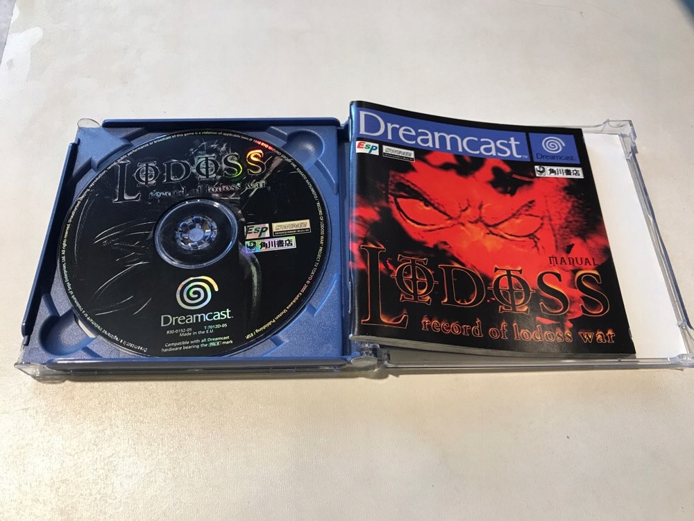 RECORD OF LODOSS WAR SEGA DREAMCAST Platforma Sega Dreamcast