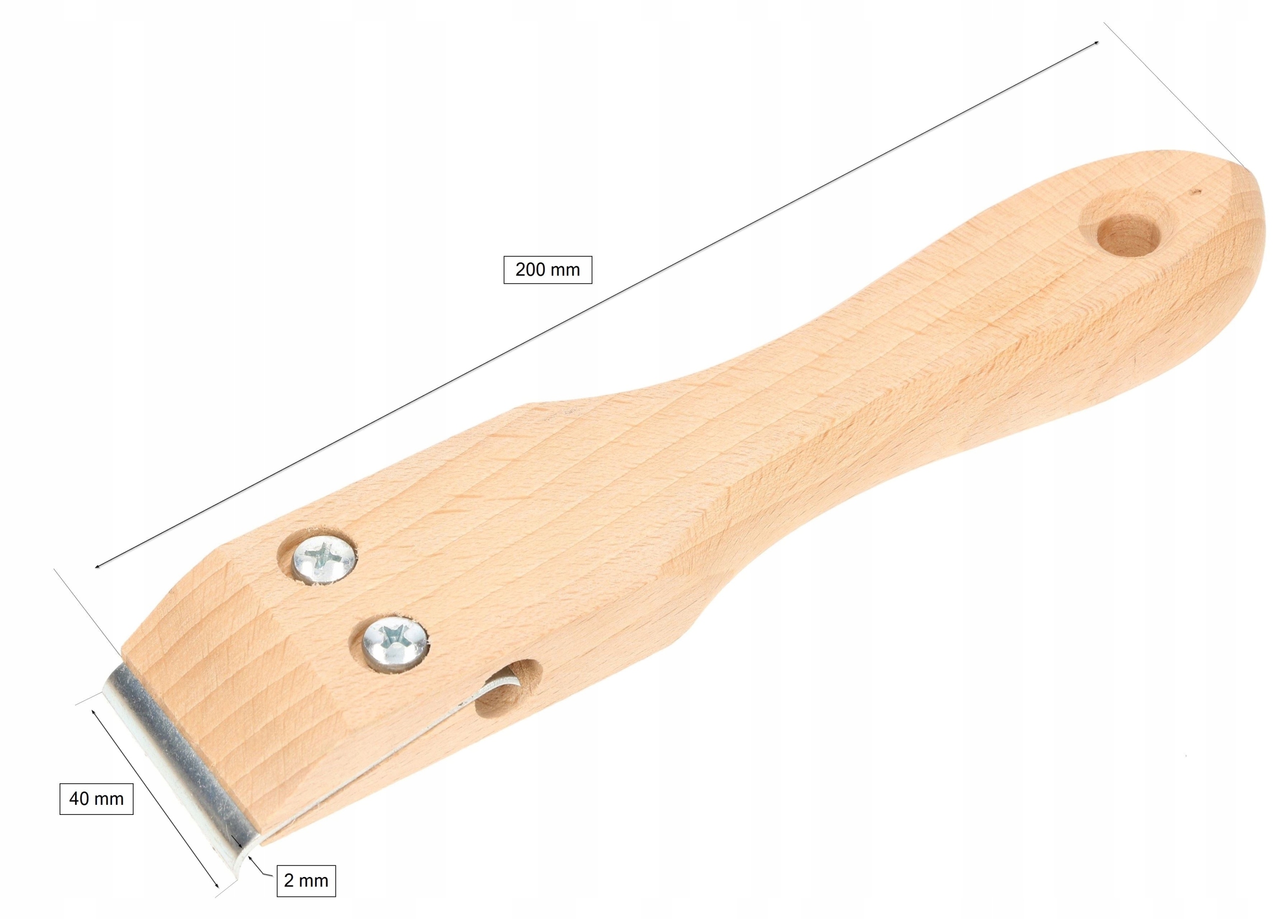 CYKLINA RĘCZNA DREWNIANA SKROBAK ZDZIERAK 40 MM Kod producenta 3312