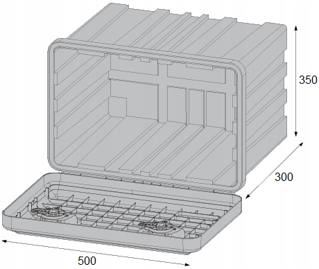 Ящик для инструментов DAKEN JUST 500 30.5 l Bus TIR