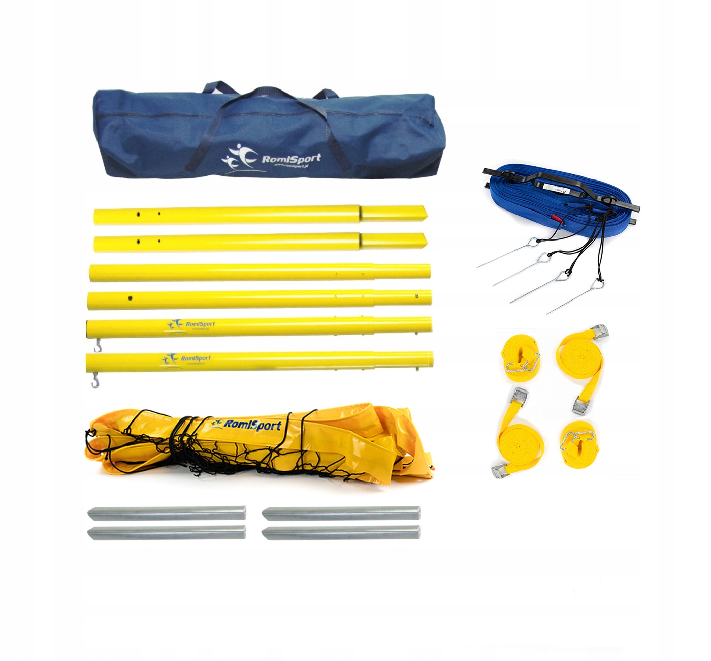 Zestaw do Siatkówki Słupki, Siatka, Linie