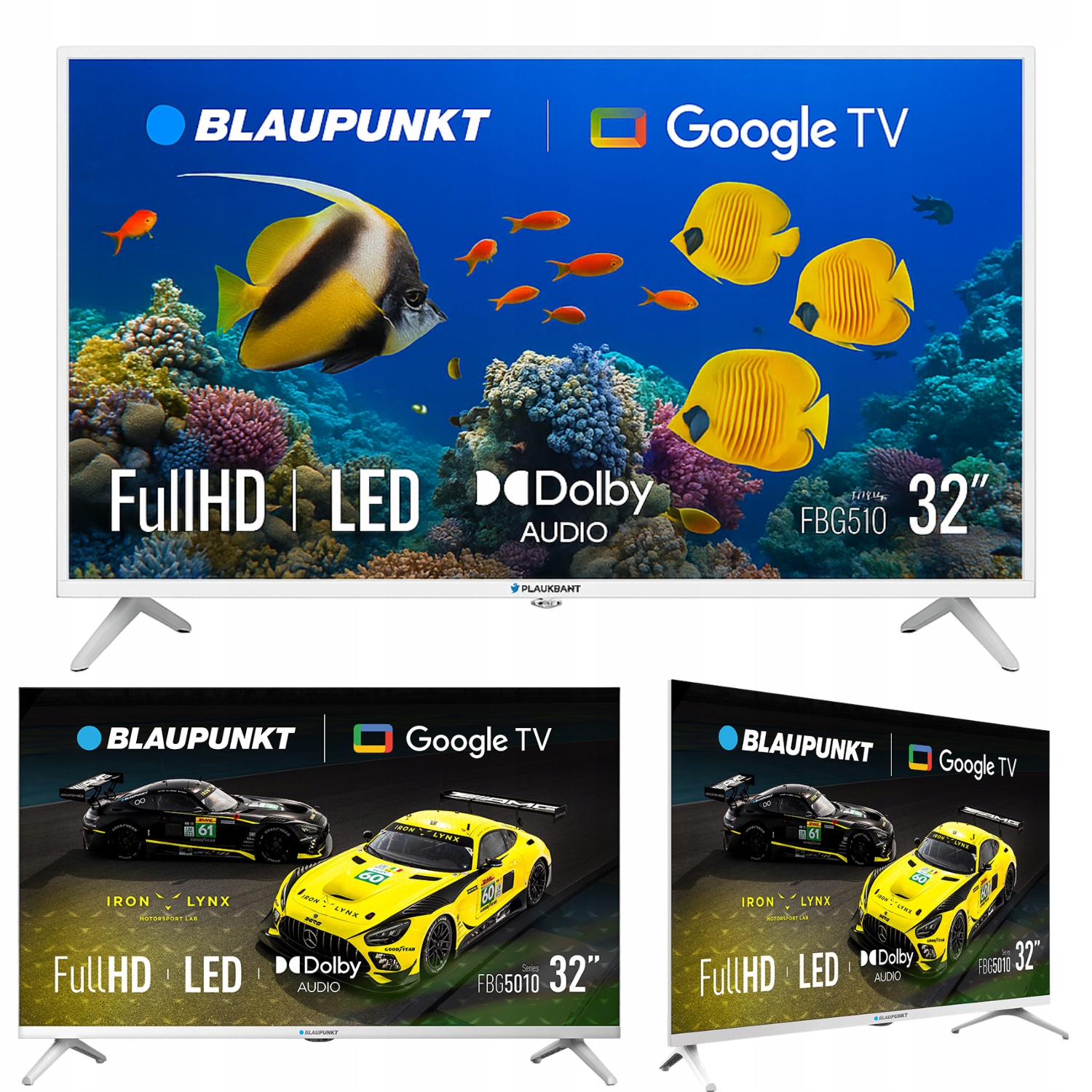 Telewizor Led Blaupunkt 32FBG5010S 32" Full Hd Smart Google Tv Hevc Biały