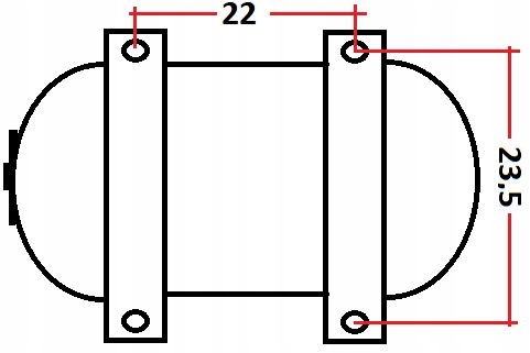 ZBIORNIK HYDROFOR PRZEPONOWY HYDROFOROWY ZASOBNIK DO WODY 24L STALOWY IBO Wysokość produktu 31.5 cm