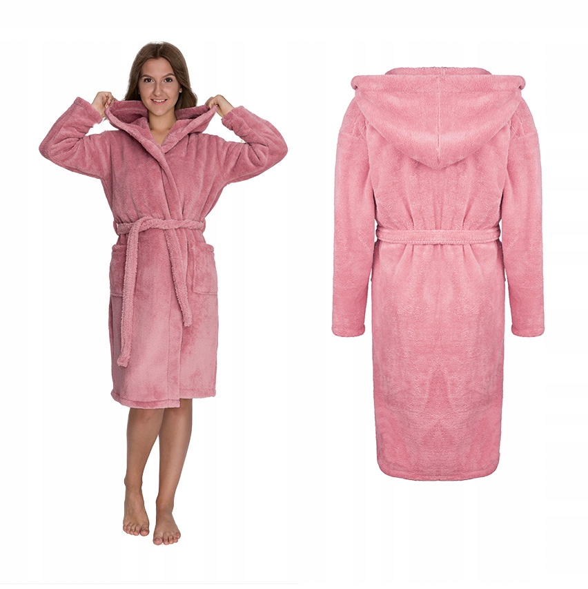 Župan hebký Wellsoft Unisex L/XL pudrově růžový Tuva Home