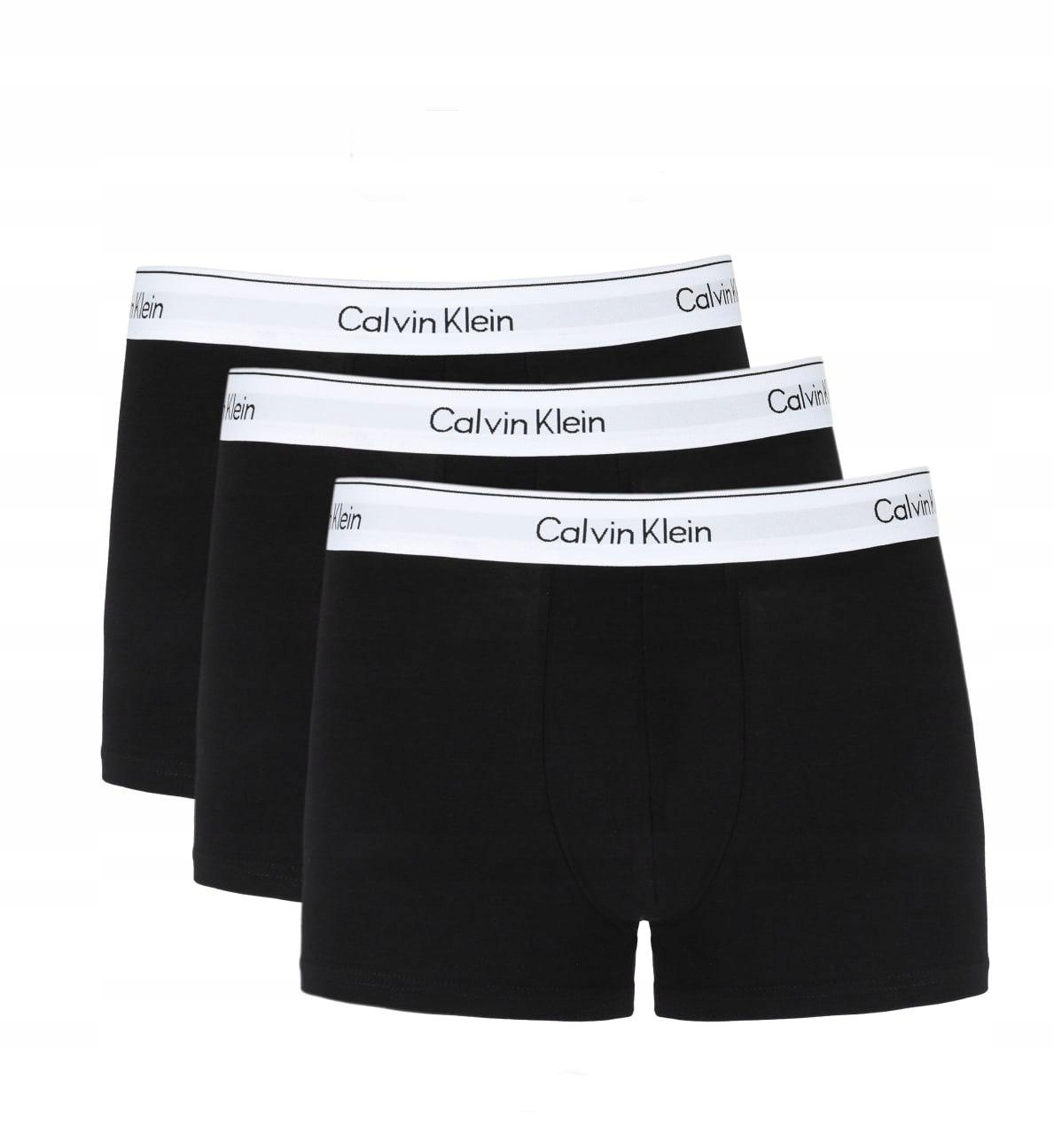Calvin Klein Modern Cotton Spodní Prádlo Boxerky (3 Páry) černé vel. M