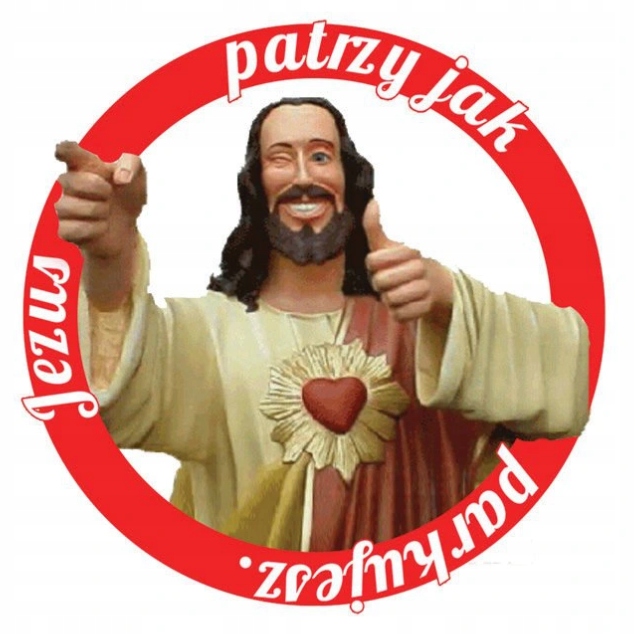 

Naklejki Karne Jezus patrzy naklejki wlepy 150 szt