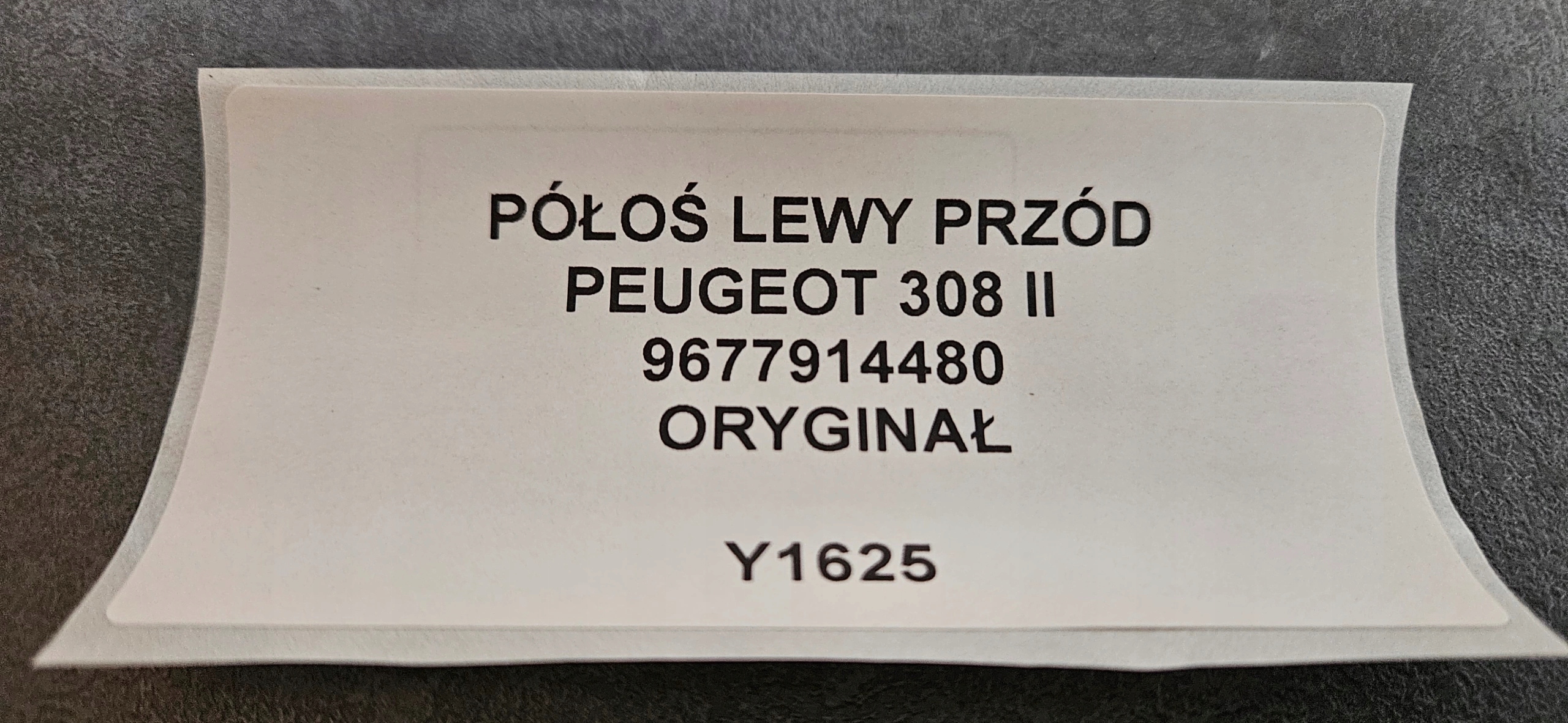 semi-axis left front PEUGEOT 308 II original 9677914480
