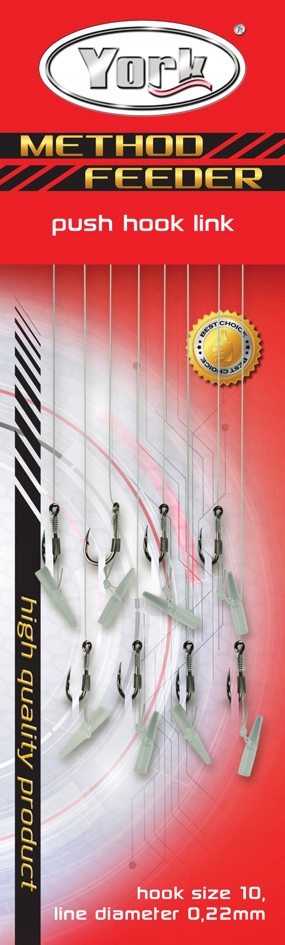 Przypon York method push 0,28 mm hak 4