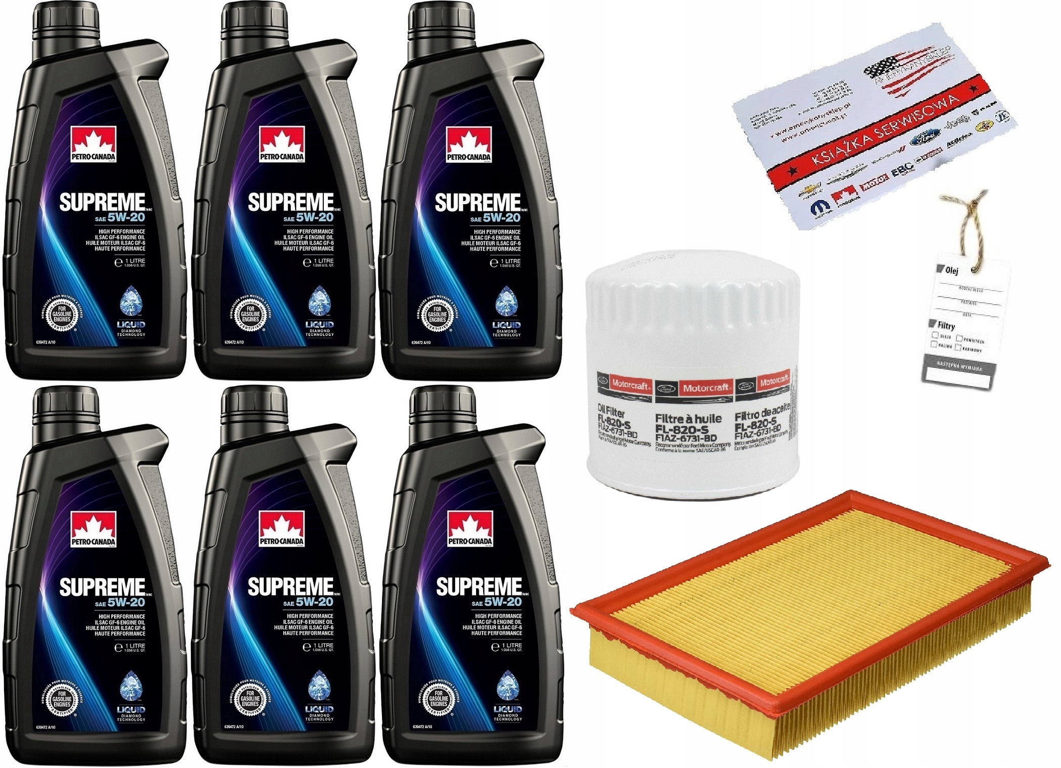 PETRO-CANADA 5W20 6L + FILTRY CROWN VICTORIA 92-08