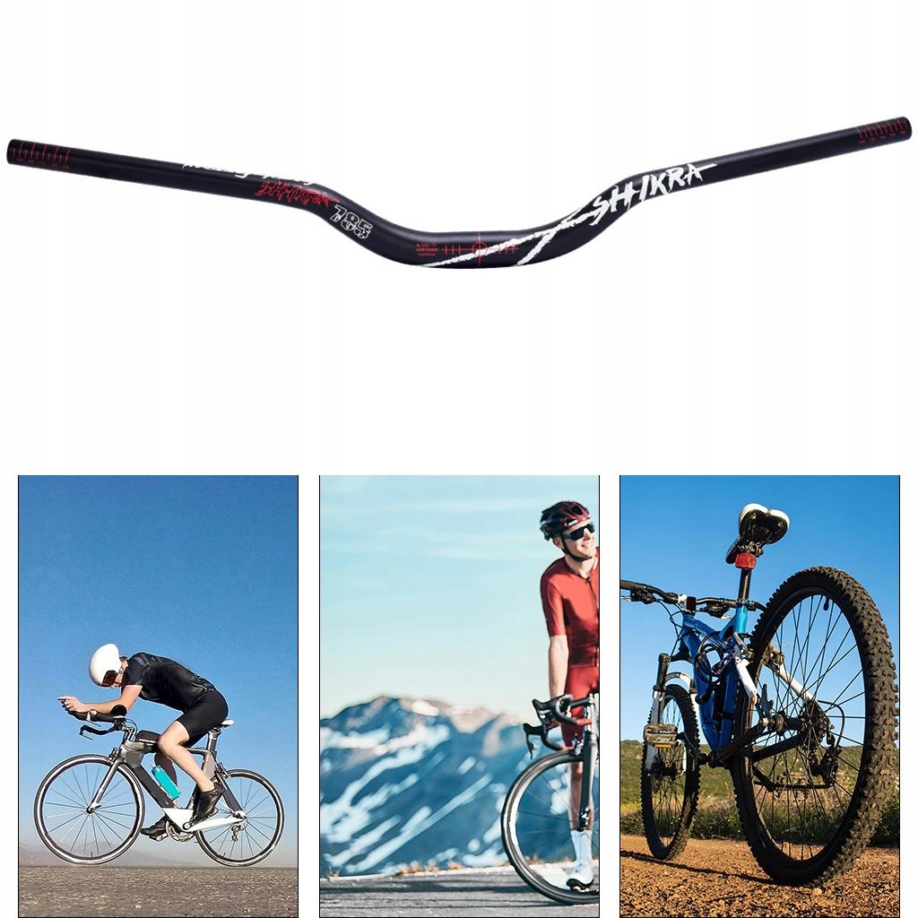 Kierownica roweru górskiego MTB 31,8 mm Riser Bar Hi Rise Części rowerowe białe