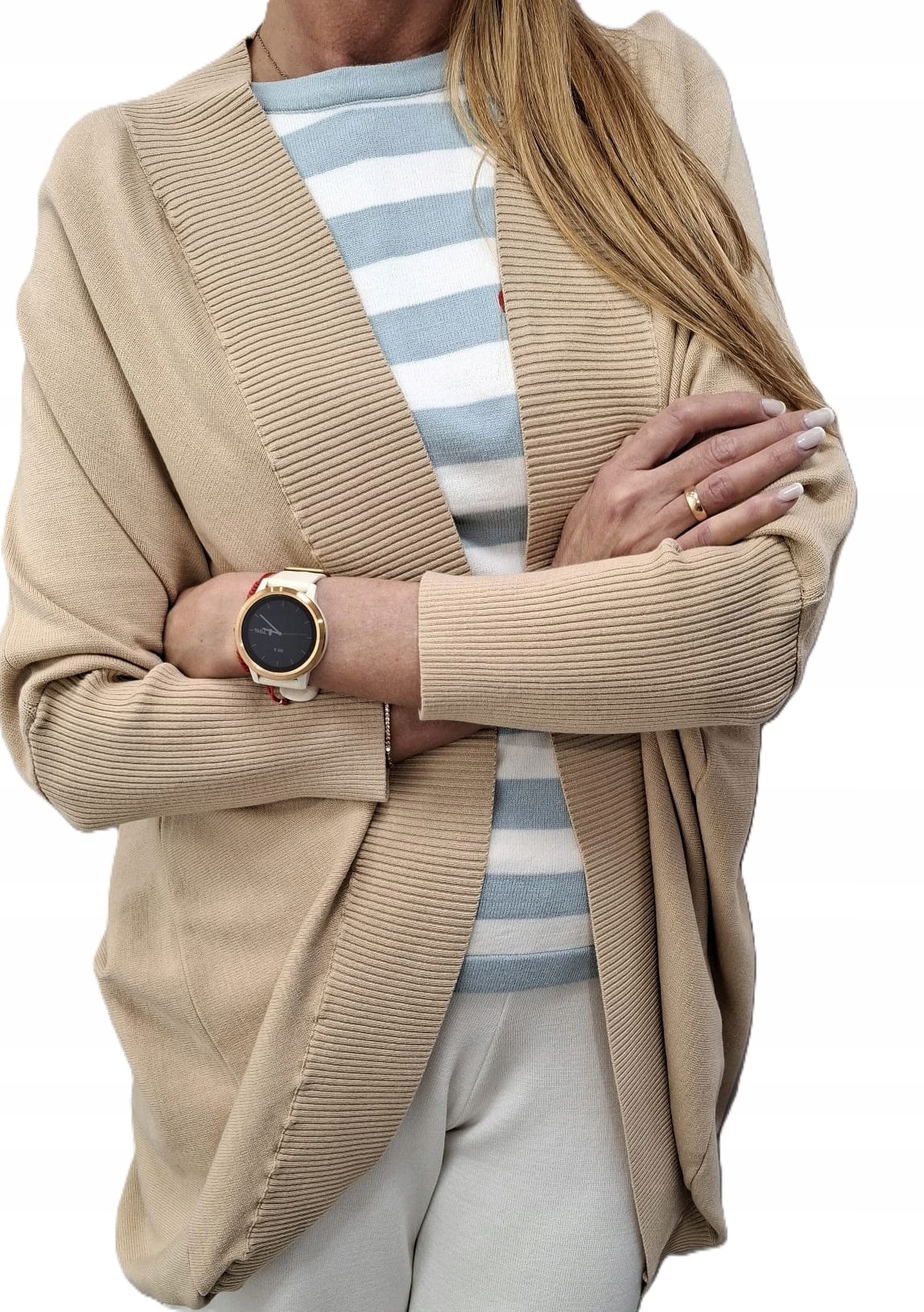 Cocomore Kardiganový svetr Přehoz Béžová Novinka