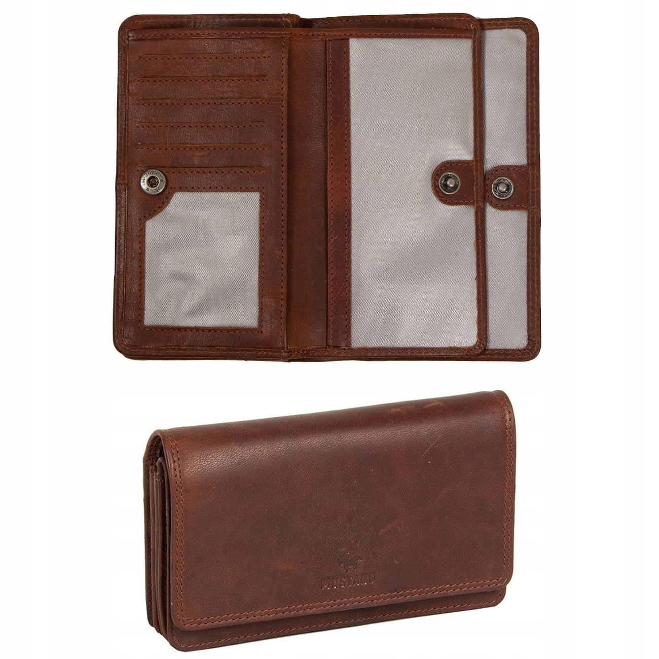 Dámská peněženka Mustang Kožená Horizontální Stylová Klasická Dárková