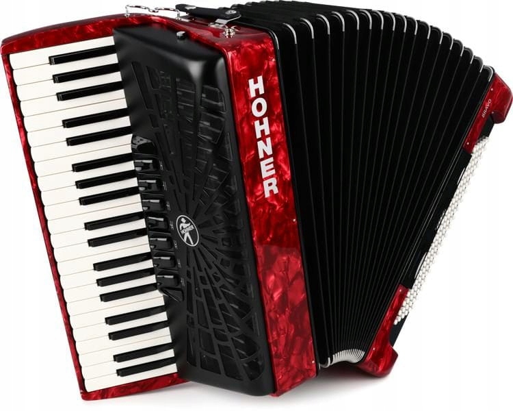 HOHNER BRAVO III 120 AKORDEON KLAWISZOWY CZERWONY + POKROWIEC - RATY 0%