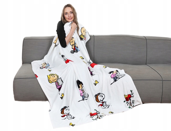 

Premium Miły Koc Narzuta Kocyk Snoopy Dzieci Kn