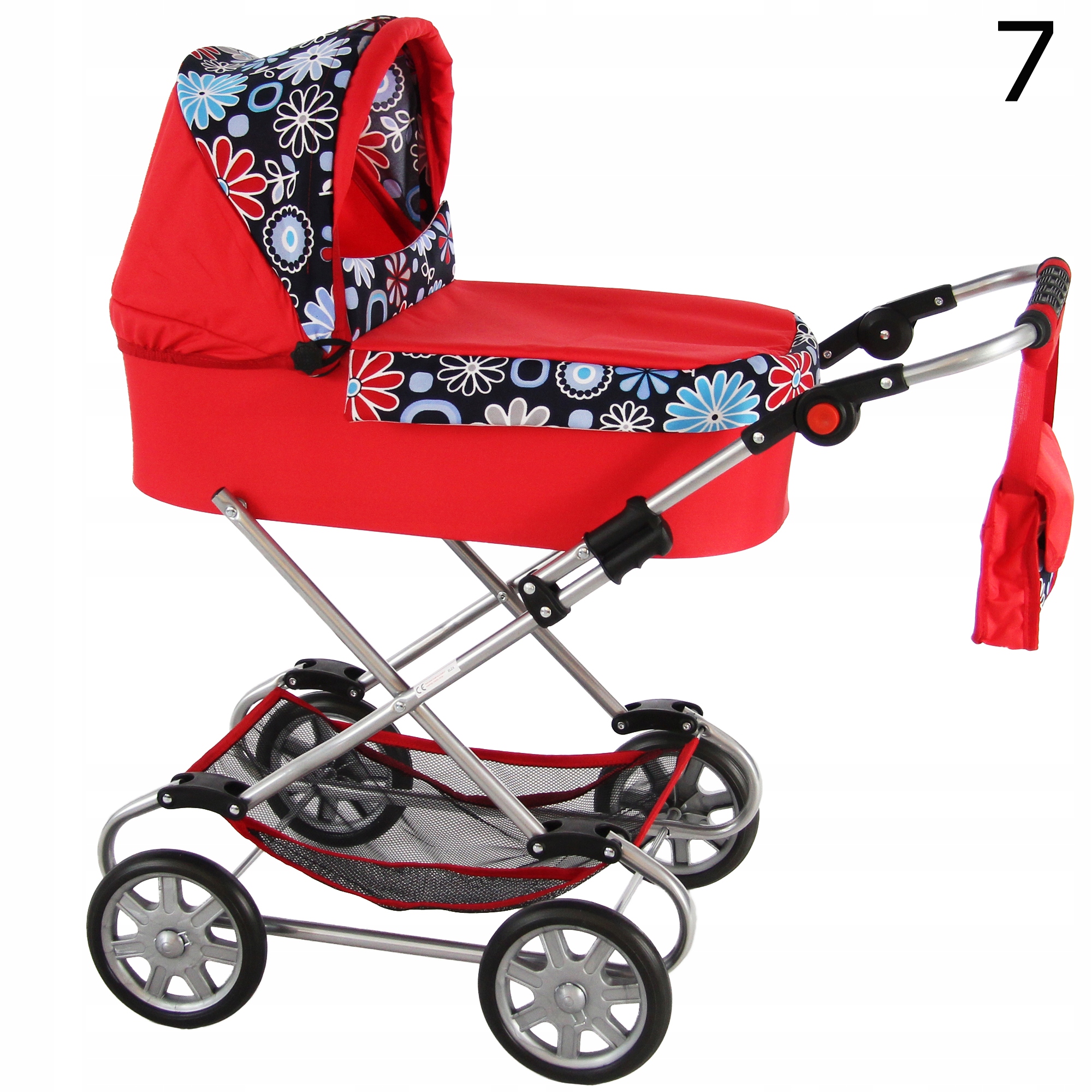 WÓZEK DUŻY DLA LALEK GŁĘBOKI + Pościel+Torebka PL Wiek dziecka 3 lata +