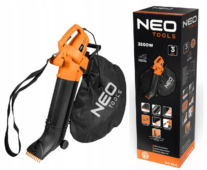 Vysavač 3500W, Sáček 45L 04-624 Neo Tools 3v1