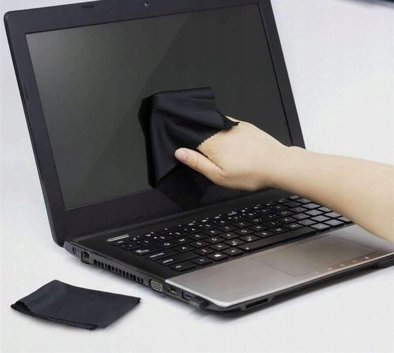 ŚCIERECZKA DO OKULARÓW Mikrofibra okulary CZARNA Kod producenta SC-MON-CZ-MINI