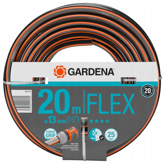 

Wąż ogrodowy Gardena Flex 1/2", 20 m 18033-20